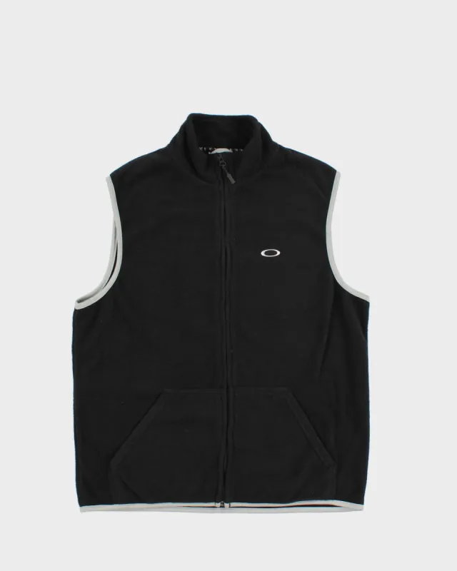 Y2K 00s Oakley Black Fleece Gilet - S made by Oakley