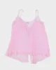 Vintage Y2k 00s La Senza Pink Mesh Cami Top - L sold by Rokit