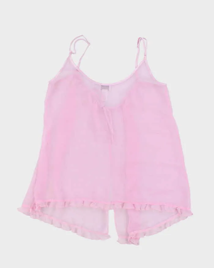 Vintage Y2k 00s La Senza Pink Mesh Cami Top - L sold by Rokit product image thumbnail 2