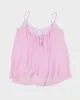 Vintage Y2k 00s La Senza Pink Mesh Cami Top - L sold by Rokit