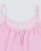 Vintage Y2k 00s La Senza Pink Mesh Cami Top - L sold by Rokit