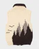 Mens Cream Chunky Wool Knit Zip Up Vest - M sold by Rokit