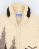 Mens Cream Chunky Wool Knit Zip Up Vest - M sold by Rokit