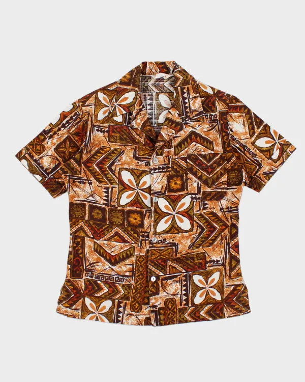 Vintage 70s Pattern Shirt - M sold by Rokit