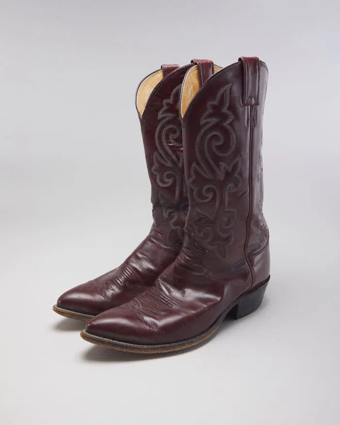 Vintage Men's Burgundy Cowboy Boots - UK 10 sold by Rokit product image thumbnail 5
