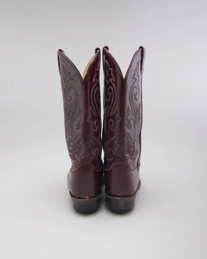 Vintage Men's Burgundy Cowboy Boots - UK 10 sold by Rokit product image thumbnail 4