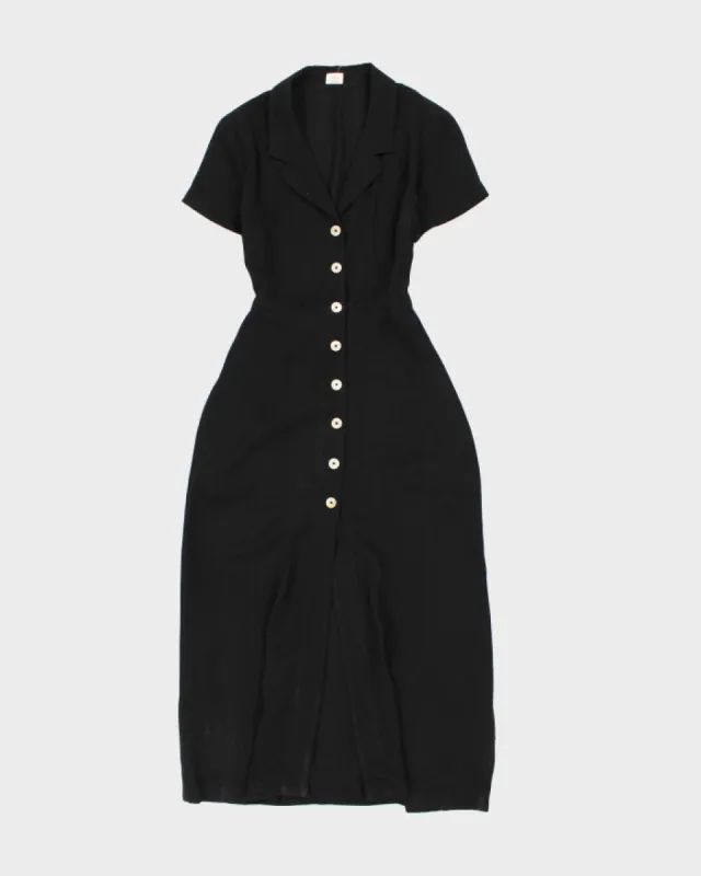 Women's Winfred Black Button-Down Dress - S sold by Rokit