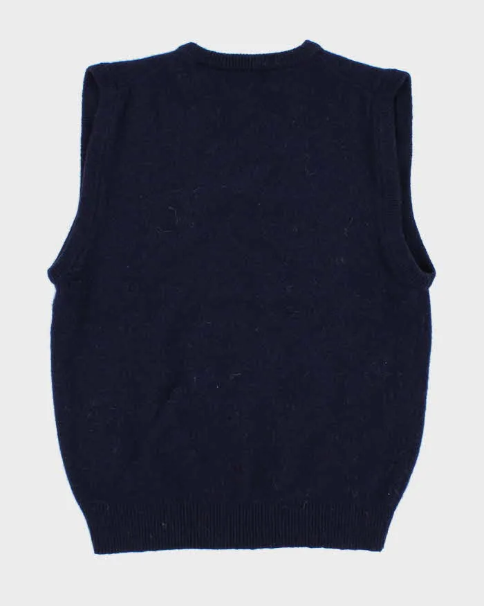 Vintage Lambswool Navy Vest - M sold by Rokit product image thumbnail 2
