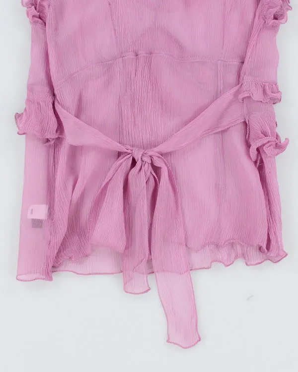 Y2k 00s Mesh Ruffle Cami Top - S sold by Rokit product image thumbnail 4