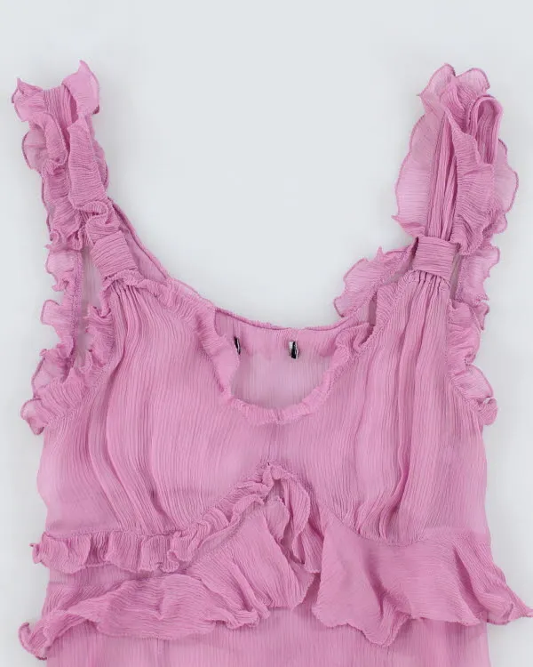 Y2k 00s Mesh Ruffle Cami Top - S sold by Rokit product image thumbnail 3