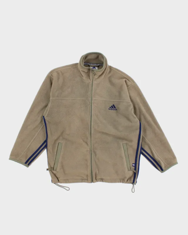 Vintage 90s Adidas Fleece Zip Up Sweatshirt - L sold by Rokit