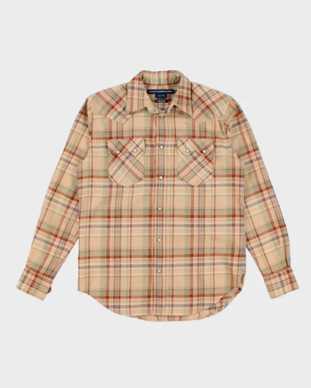 Womens Orange Ralph Lauren Checked Shirt - S sold by Rokit