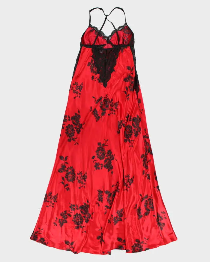Y2k 00s La Vie En Rose Red Maxi Slip Dress - S sold by Rokit product image thumbnail 2