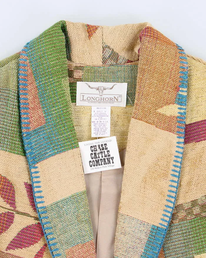 Vintage 80s Longhorn Tapestry Vest - M sold by Rokit product image thumbnail 3