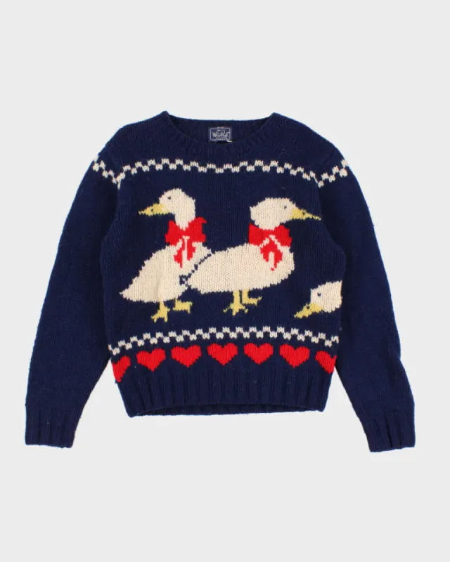 Vintage 80s Woolrich Women's Duck Jumper - L sold by Rokit