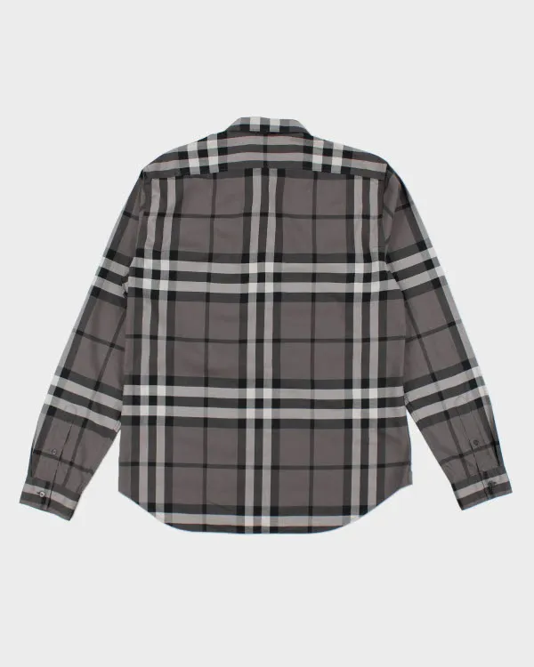 Burberry Grey Long Sleeve Shirt - L sold by Rokit product image thumbnail 2