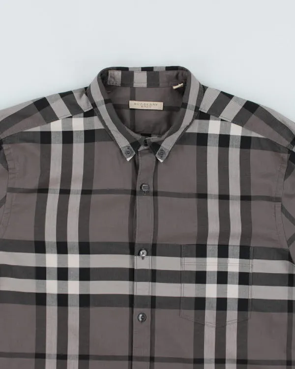 Burberry Grey Long Sleeve Shirt - L sold by Rokit product image thumbnail 3