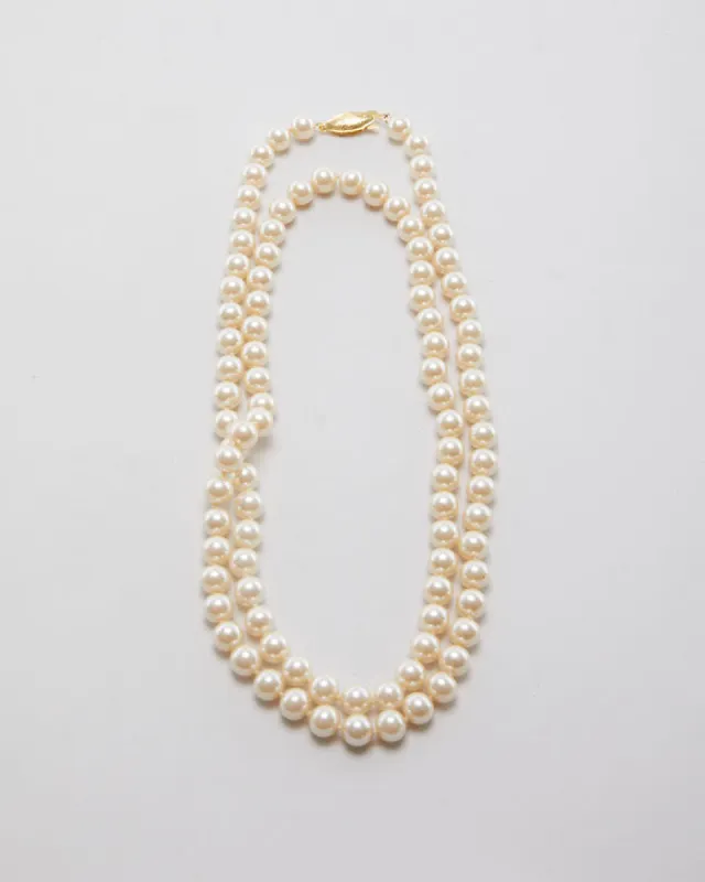 Silver Faux Pearl Necklace sold by Rokit