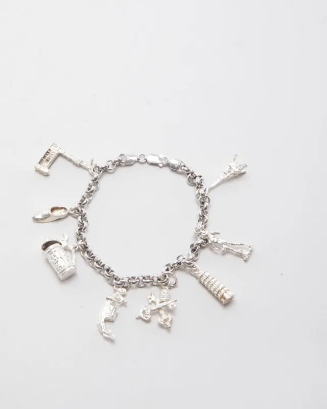925 Silver European Charm Bracelet sold by Rokit