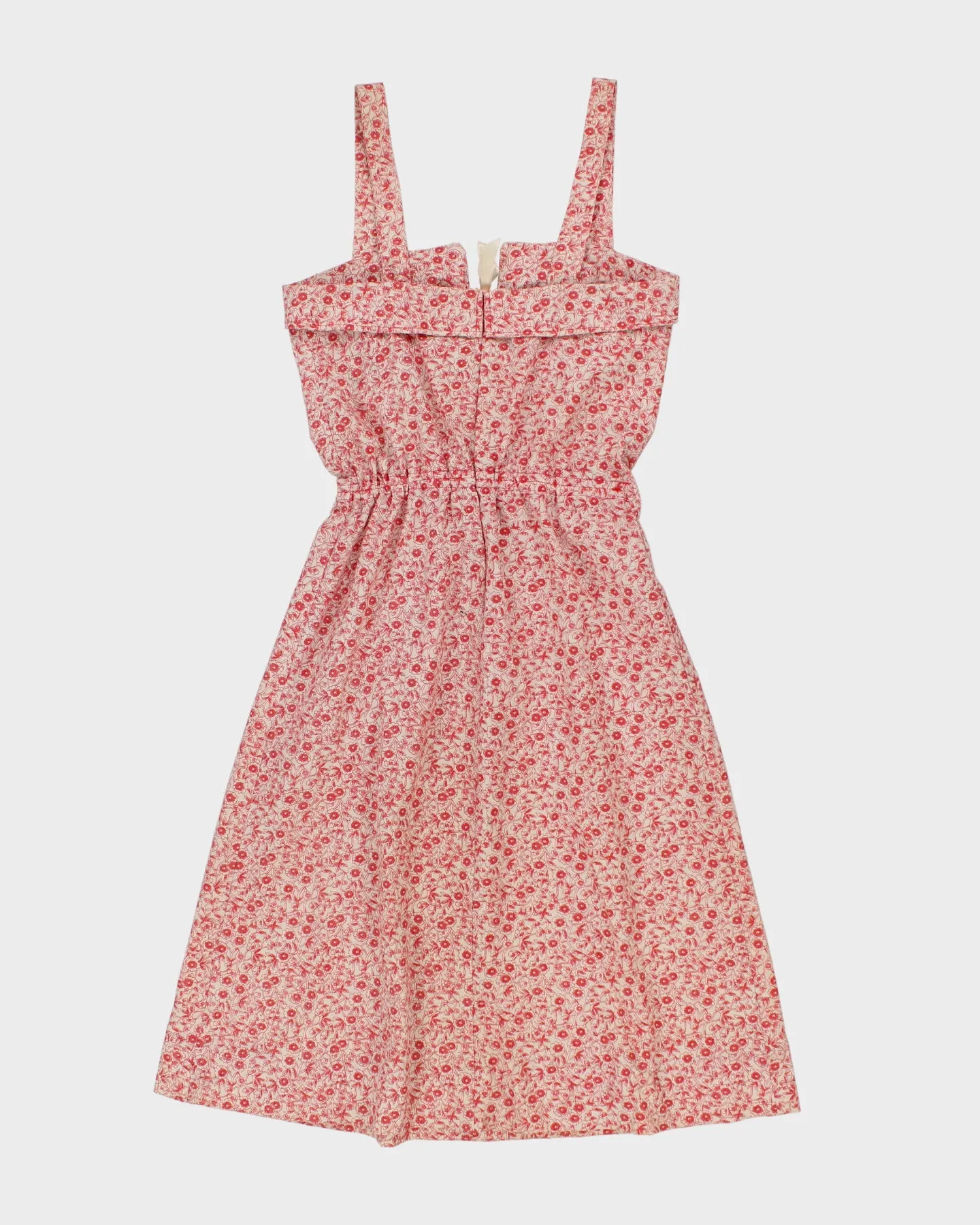 Handmade Red Patterned Sleeveless Dress - S sold by Rokit product image thumbnail 2