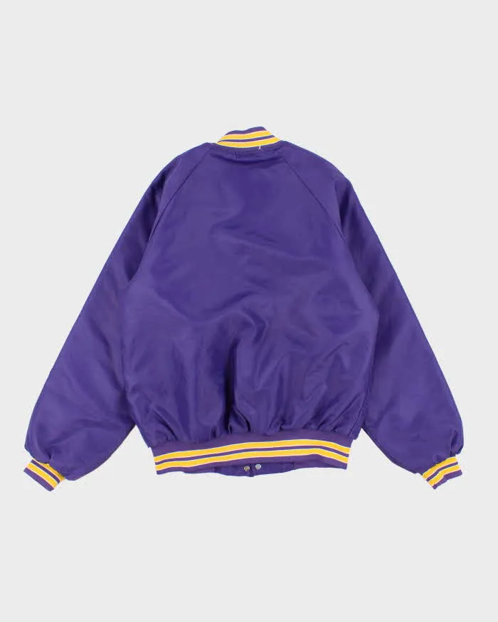 90s Vintage Men's Purple Washington 1991 Varsity Jacket - M sold by Rokit product image thumbnail 2