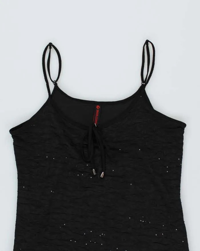 Y2k 00s Simon Chang Black Sparkly Dress - M sold by Rokit product image thumbnail 3