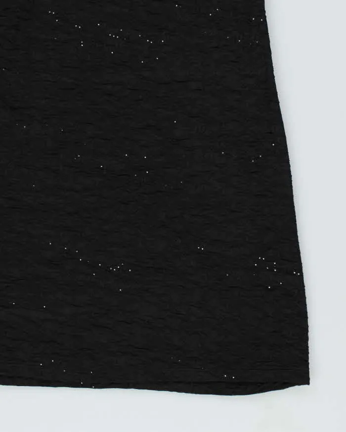 Y2k 00s Simon Chang Black Sparkly Dress - M sold by Rokit product image thumbnail 4