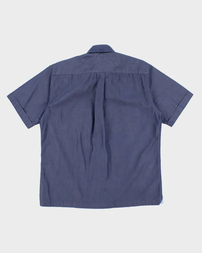 Mens Blue Tommy Hilfiger Front Striped Button Up Shirt - S sold by Rokit product image thumbnail 2