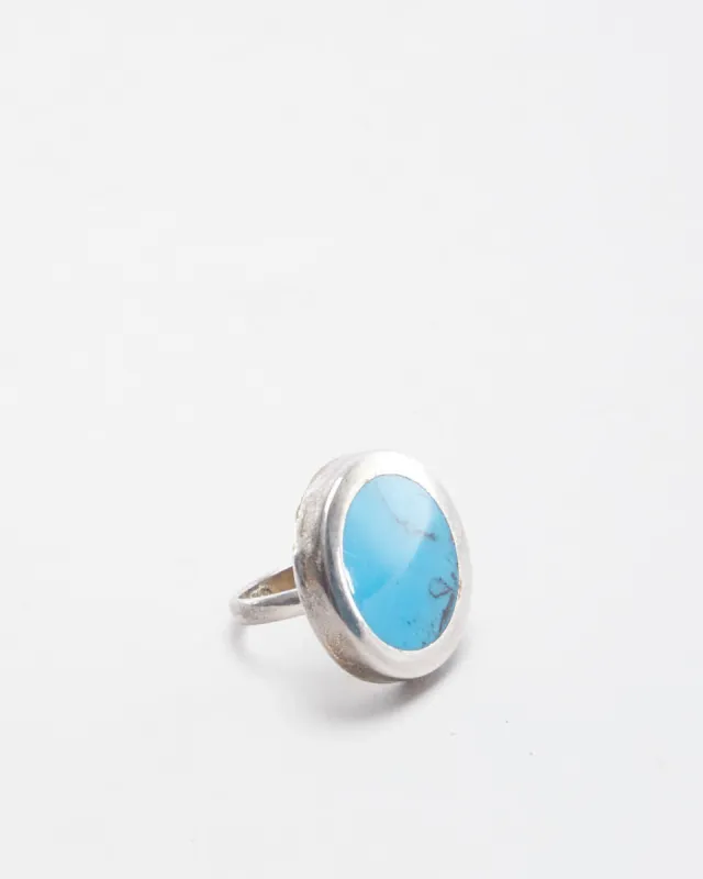 Vintage 925 Silver Turquoise Ring sold by Rokit