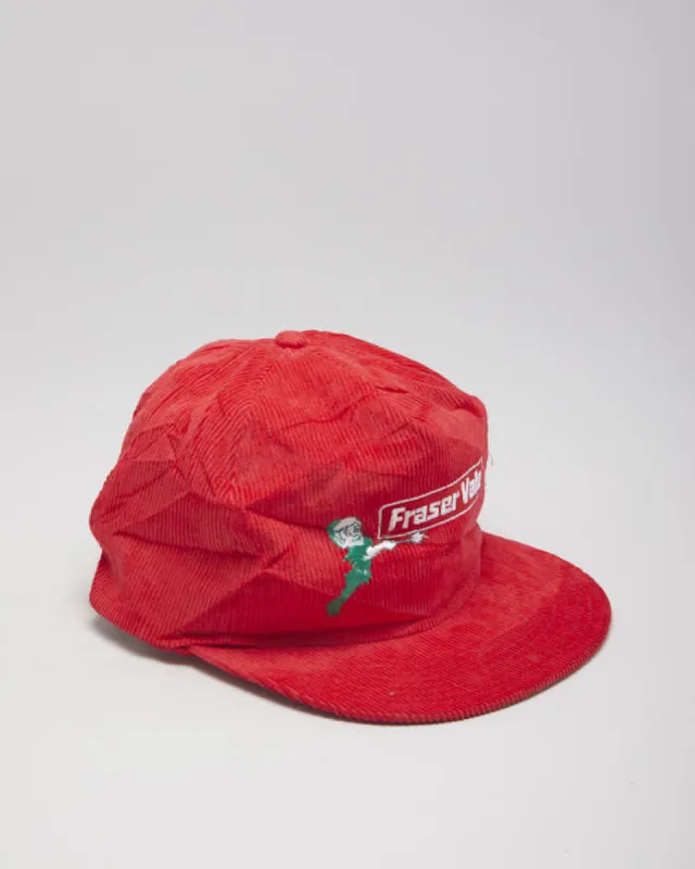 Vintage Challenge Red Corduroy Cap sold by Rokit