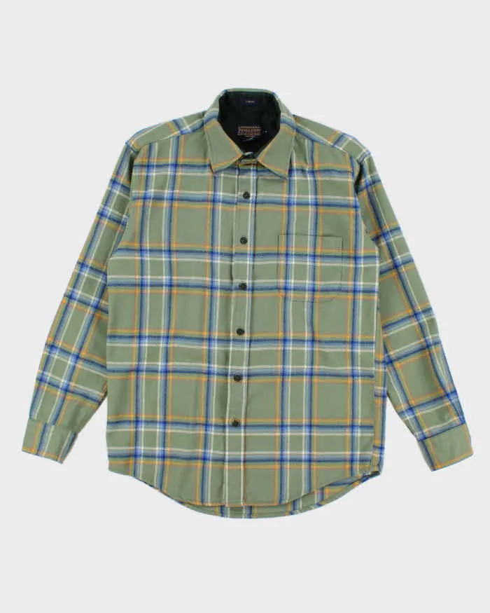Pendleton Sage Plaid Pure Wool Work Shirt - M sold by Rokit