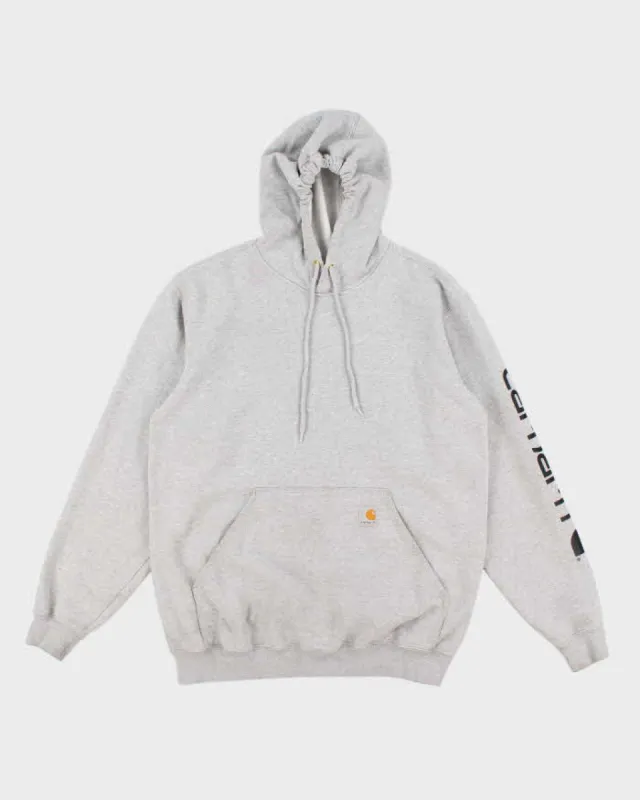 Carhartt Grey Loose Fit Hoodie - M sold by Rokit