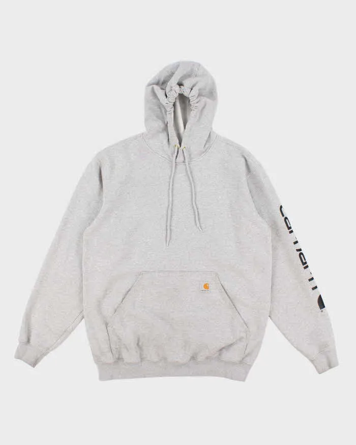 Carhartt Grey Loose Fit Hoodie - M sold by Rokit