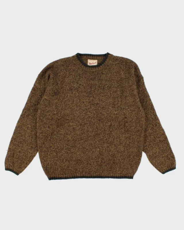 90s Vintage Mens Brown Woolrich Knit Jumper - L sold by Rokit