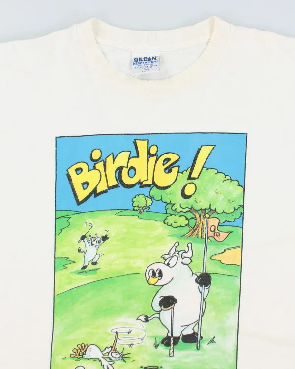 Vintage 90's Funny Cow Birdie Graphic T-Shirt - XL sold by Rokit product image thumbnail 3