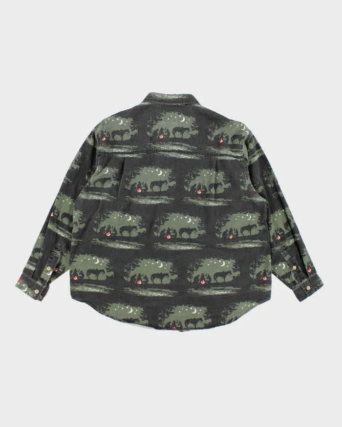 Vintage 90s Barn Fly Cowboy Print Shirt - XL sold by Rokit product image thumbnail 2