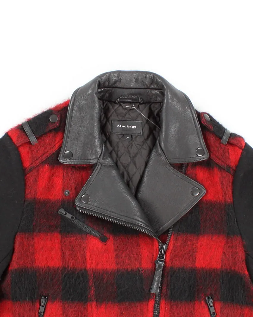 Women's Mackage Leather and Wool Blend Coat - M L sold by Rokit product image thumbnail 3