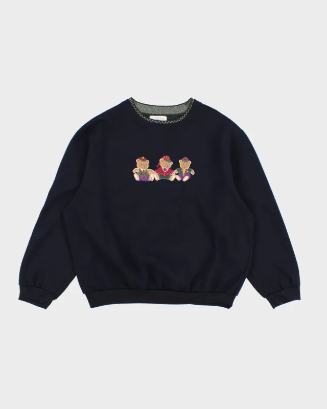 Vintage 90s Fairset Bear Embroidered Sweatshirt - L sold by Rokit