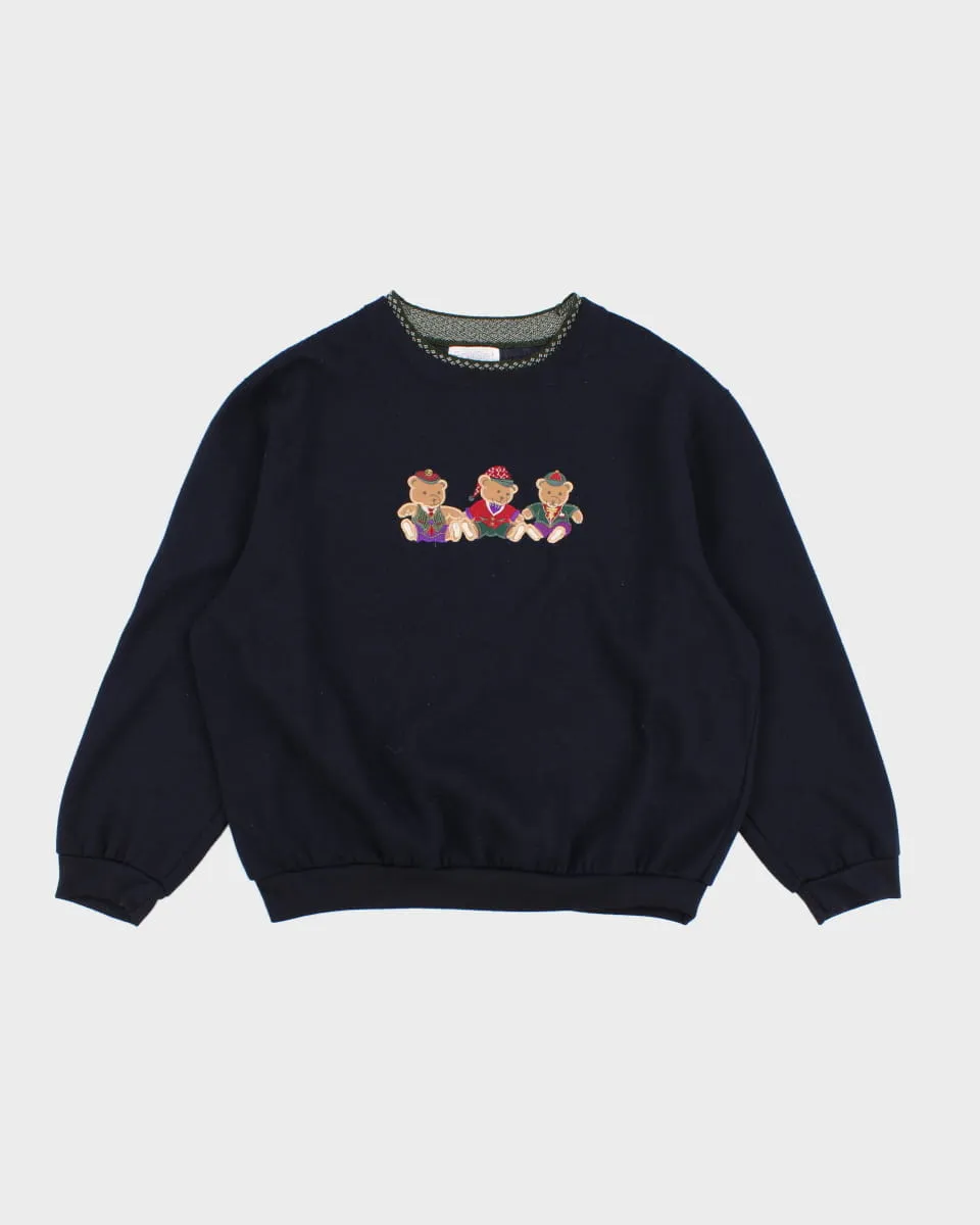 Vintage 90s Fairset Bear Embroidered Sweatshirt - L sold by Rokit