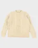 Mens Cream Cable Knit Wool Sweater - S sold by Rokit
