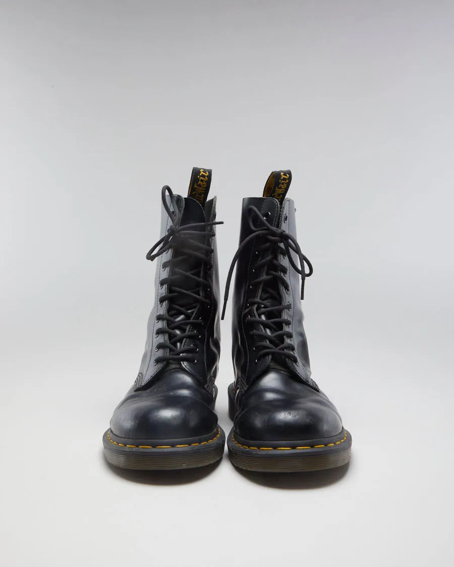 Dr Martens 10 Eyelet Black Leather Boots - EUR 42 sold by Rokit product image thumbnail 3