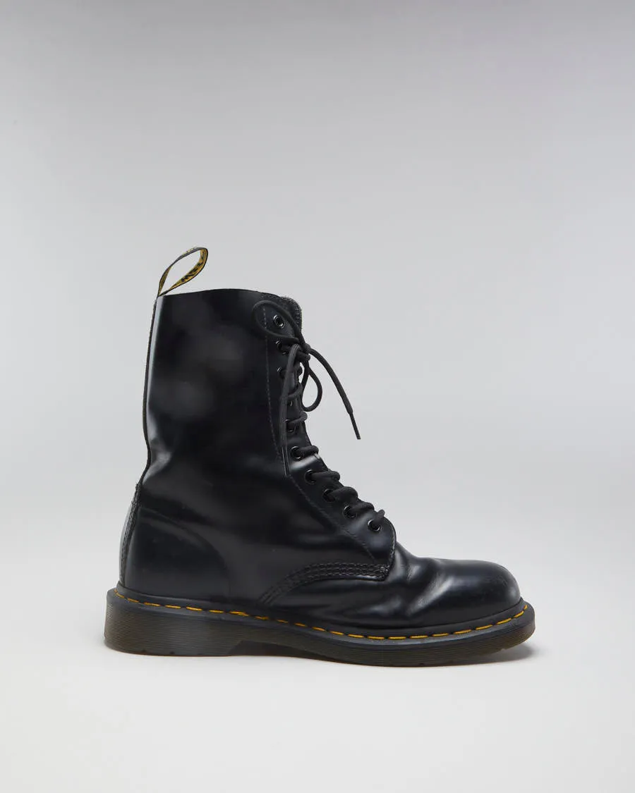 Dr Martens 10 Eyelet Black Leather Boots - EUR 42 sold by Rokit product image thumbnail 2