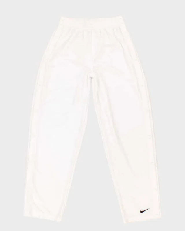 Vintage Men's White Nike Popper Pants - M sold by Rokit