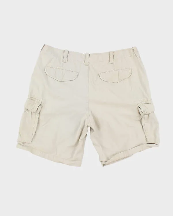00s Tommy Hilfiger Cream Cargo Shorts - W36 sold by Rokit product image thumbnail 2