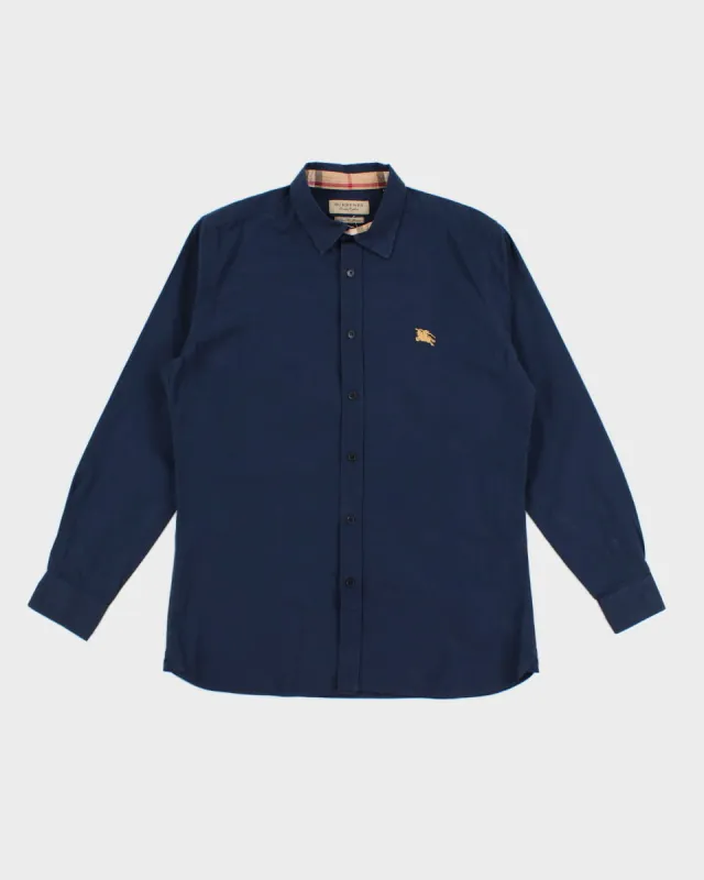 Men's Navy Burberry Shirt - L sold by Rokit