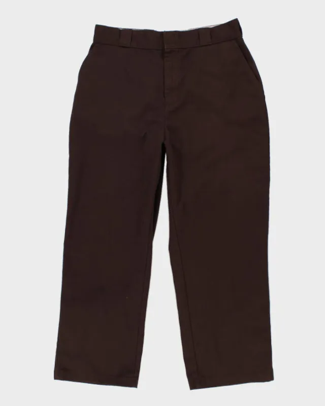 00s Dickies Women's Brown Trousers - W32 L27 sold by Rokit