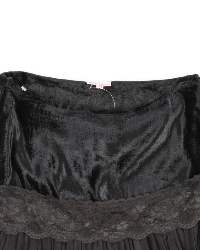 Vintage 90s Stella Forest Tiered Silk Skirt - M sold by Rokit product image thumbnail 3