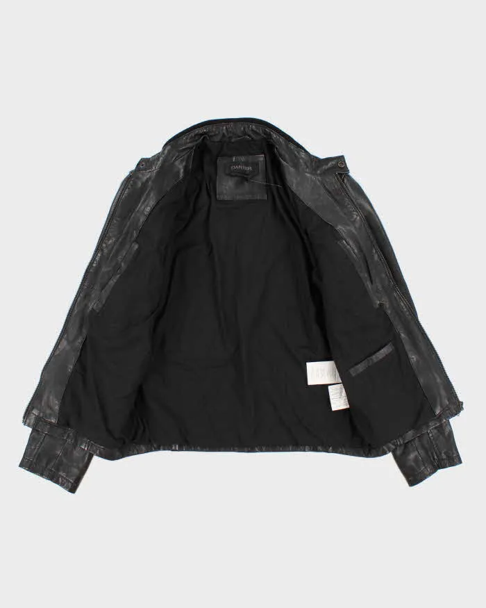 Men's Danier Black Leather Jacket - S sold by Rokit product image thumbnail 5
