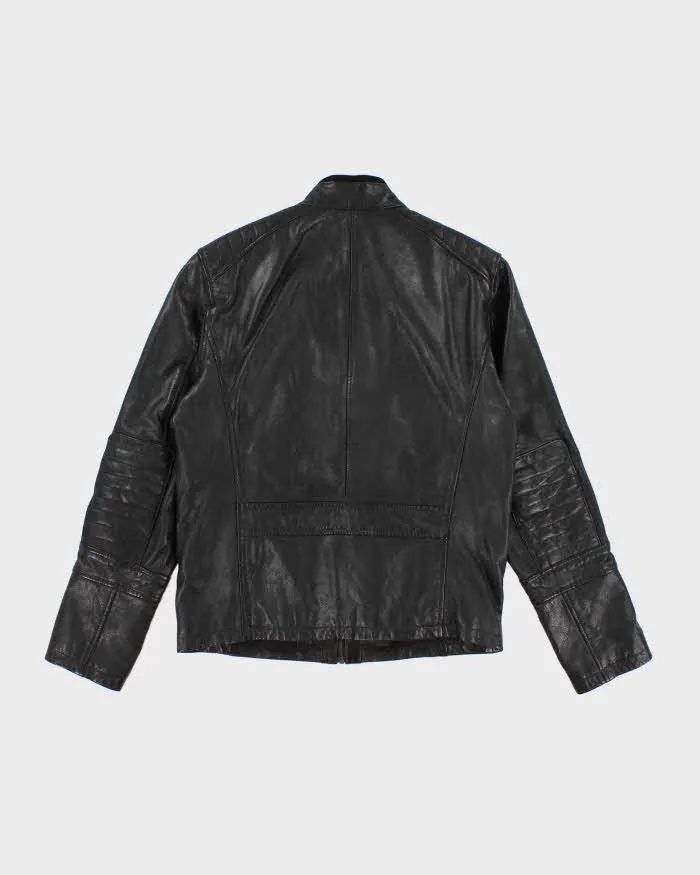 Men's Danier Black Leather Jacket - S sold by Rokit product image thumbnail 2