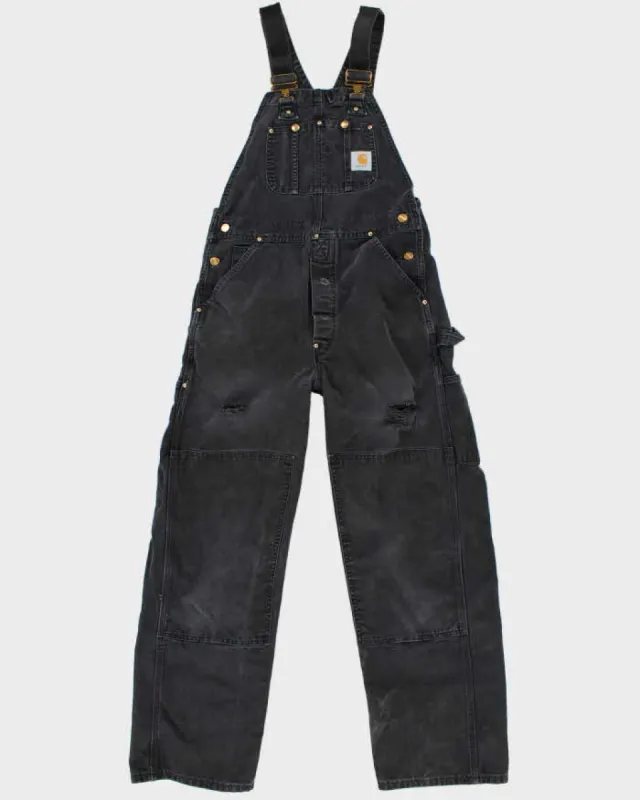 Carhartt Distressed Black Dungarees - W32 L32 sold by Rokit